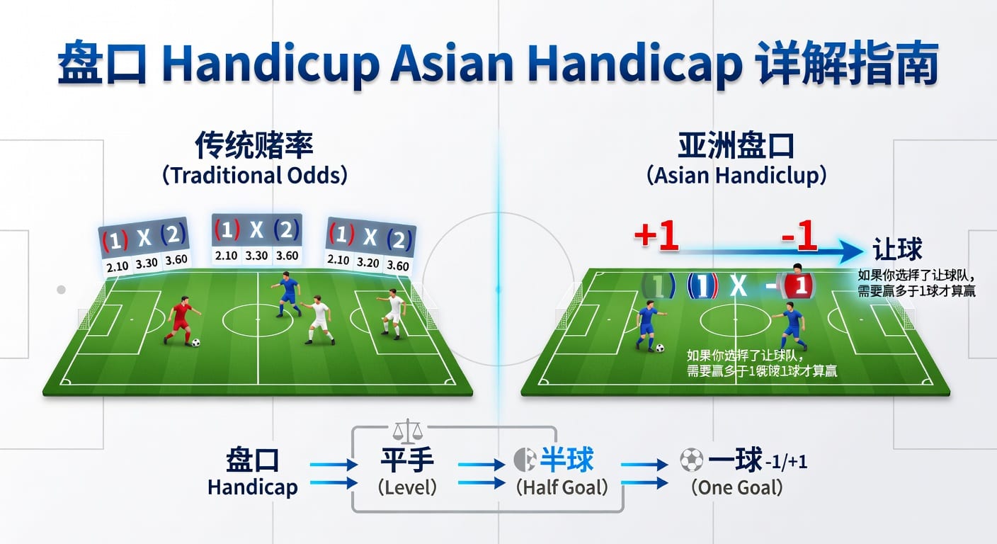 亚洲盘Asian Handicap深度解析：看懂让球盘口，玩转体育投注
