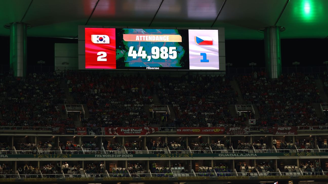 韩国战捷克现空座迷雾 FIFA坚守44985人上座数据背后的真相